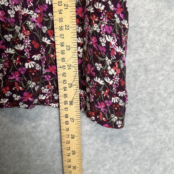 Draper James Plus Size 3X Multi Color Floral Puff Sleeve Boho Fairy Blouse Top - Picture 7 of 12